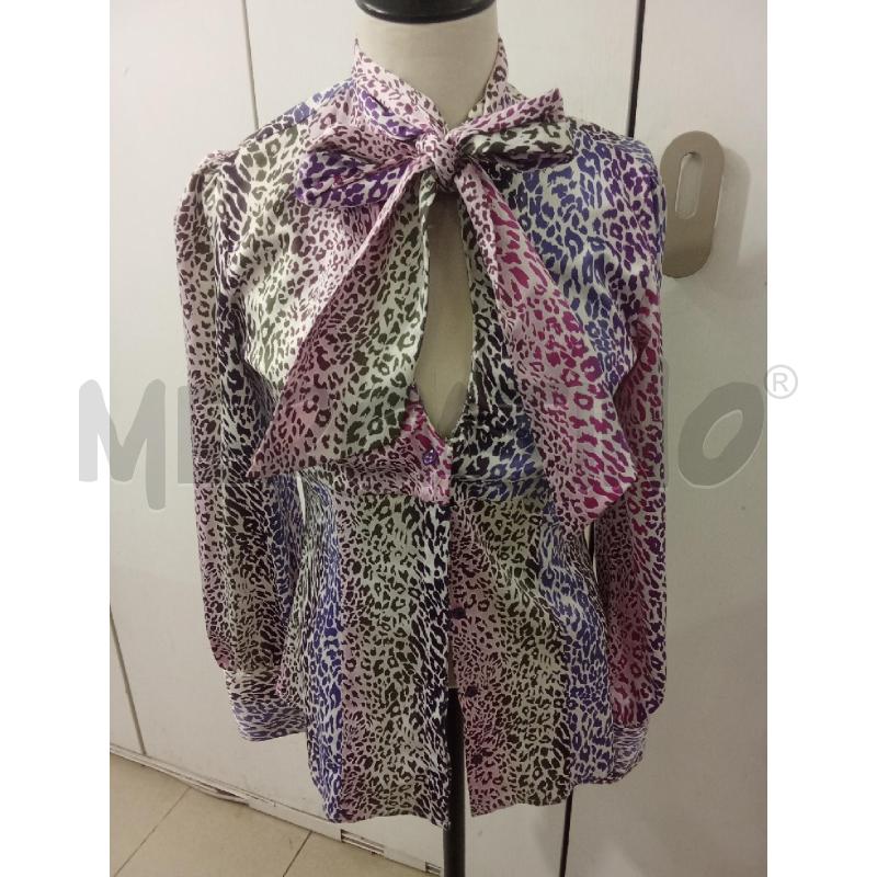 CAMICIA DONNA SILVIAN HEACH FANTASIA VIOLA MACCHIE CON LACCIO | Mercatino dell'Usato Benevento 1