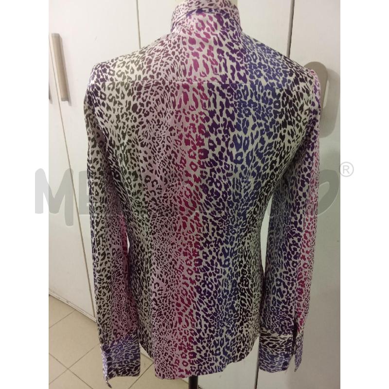CAMICIA DONNA SILVIAN HEACH FANTASIA VIOLA MACCHIE CON LACCIO | Mercatino dell'Usato Benevento 3