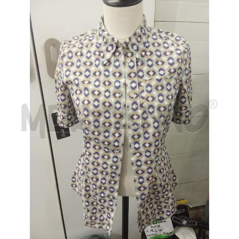 CAMICIA DONNA VIOLA BEIGE FANTASIA IPNOTICA MIU MIU | Mercatino dell'Usato Benevento 1