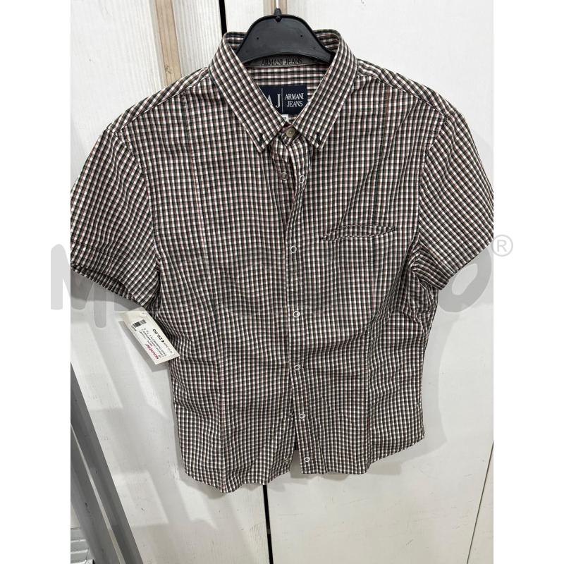 CAMICIA UOMO ARMANI JEANS QUADRETTI VERDE BIANCO  | Mercatino dell'Usato Benevento 1