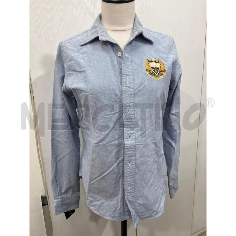 CAMICIA UOMO AZZURRA CON STAMPA POLO GOLF RALPH LAUREN | Mercatino dell'Usato Benevento 1