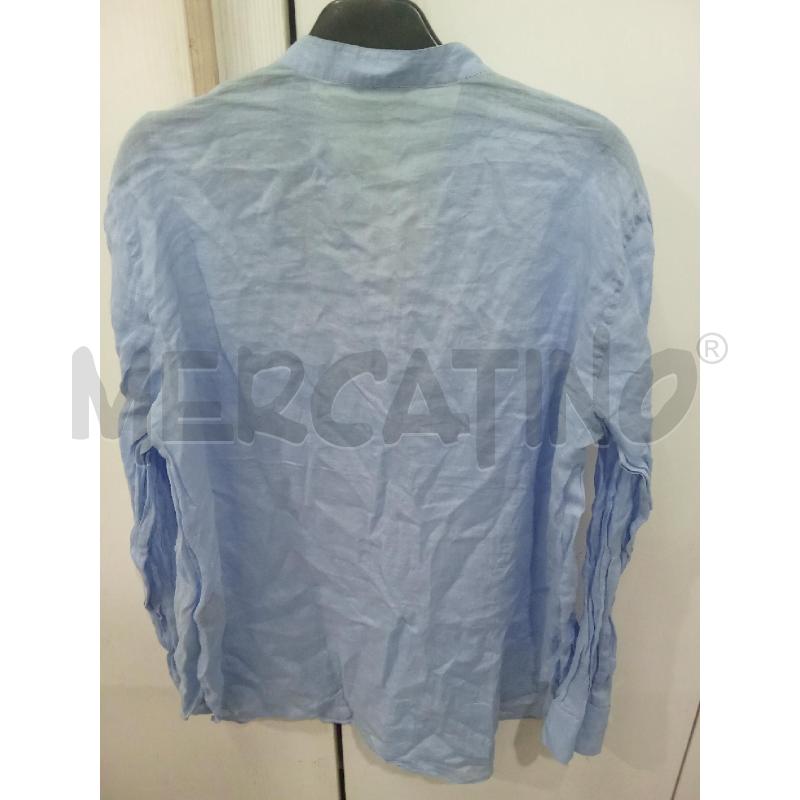 CAMICIA UOMO AZZURRA MASSIMO DUTTI | Mercatino dell'Usato Benevento 3