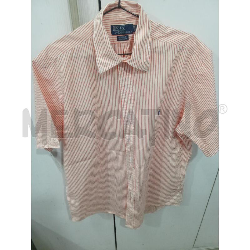 CAMICIA UOMO BIANCA ARANCIONE RIGHE POLO RALPH LAUREN | Mercatino dell'Usato Benevento 1