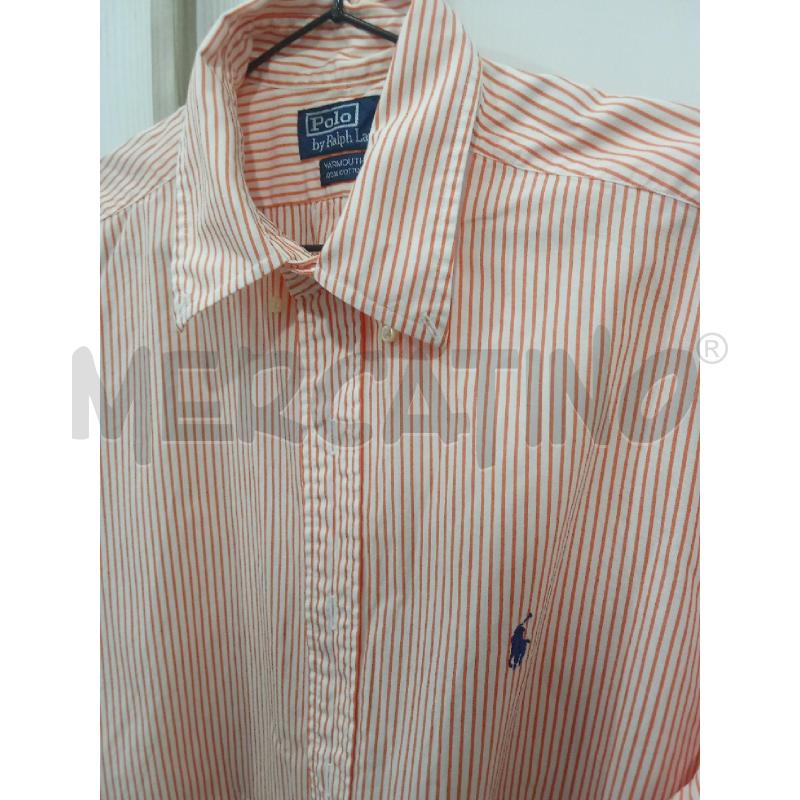 CAMICIA UOMO BIANCA ARANCIONE RIGHE POLO RALPH LAUREN | Mercatino dell'Usato Benevento 2