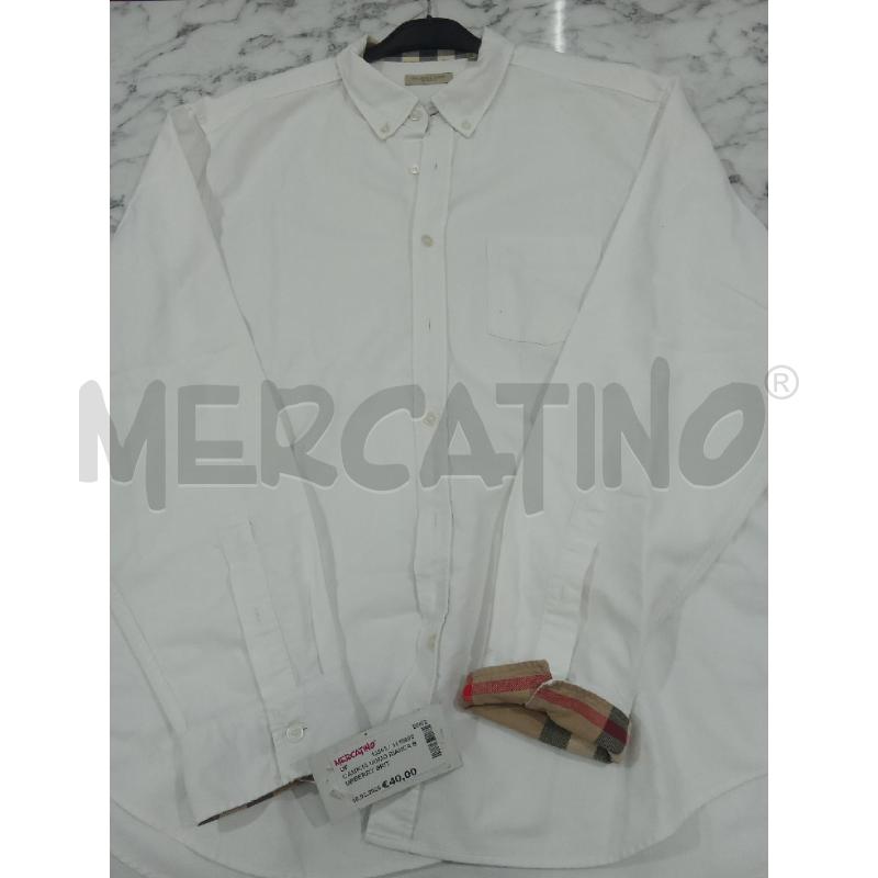 CAMICIA UOMO BIANCA BURBERRY BRIT  | Mercatino dell'Usato Benevento 1