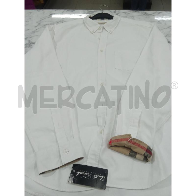 CAMICIA UOMO BIANCA BURBERRY BRIT  | Mercatino dell'Usato Benevento 3