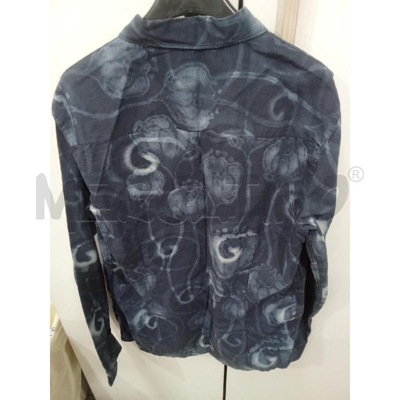 CAMICIA UOMO BLU FANTASIA AZZURRA ARMANI JEANS SLIM | Mercatino dell'Usato Benevento 3