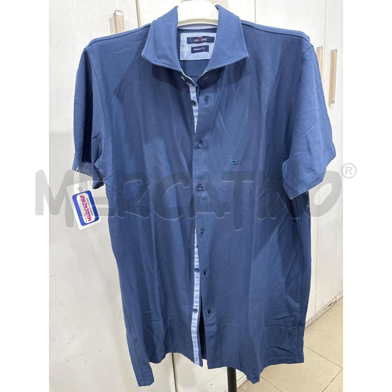 CAMICIA UOMO BLU MANICA CORTA JOR&DAN | Mercatino dell'Usato Benevento 1