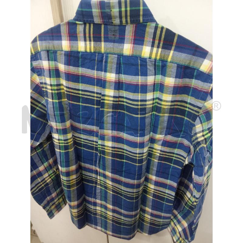 CAMICIA UOMO BLU QUADRETTI VERDI E GIALLI | Mercatino dell'Usato Benevento 3