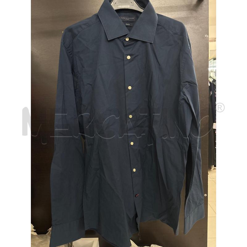 CAMICIA UOMO BLU TOMMY HILFIGER SLIM FIT | Mercatino dell'Usato Benevento 1