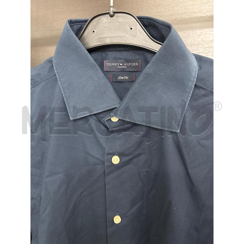 CAMICIA UOMO BLU TOMMY HILFIGER SLIM FIT | Mercatino dell'Usato Benevento 2