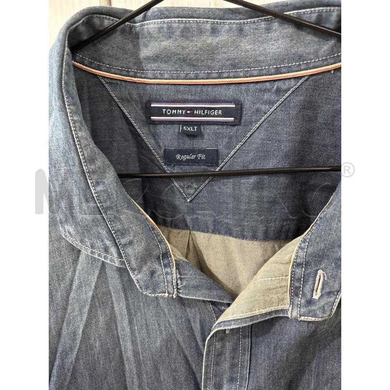 CAMICIA UOMO DENIM JEANS SCURO TOMMY HILFIGER  | Mercatino dell'Usato Benevento 2