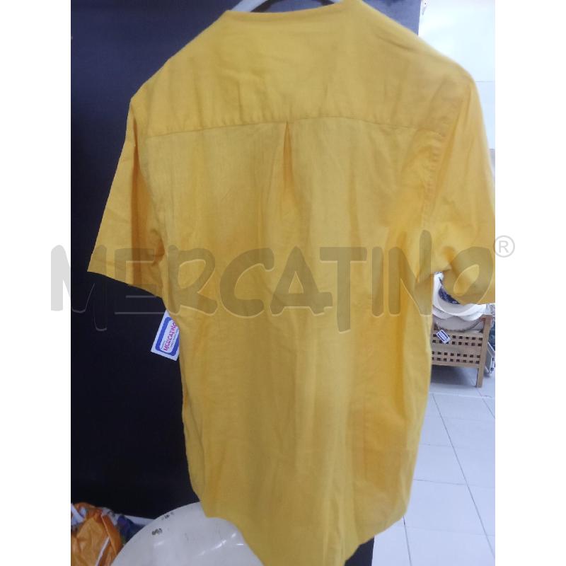 CAMICIA UOMO GIALLA MANICA CORTA SORBINO  | Mercatino dell'Usato Benevento 2