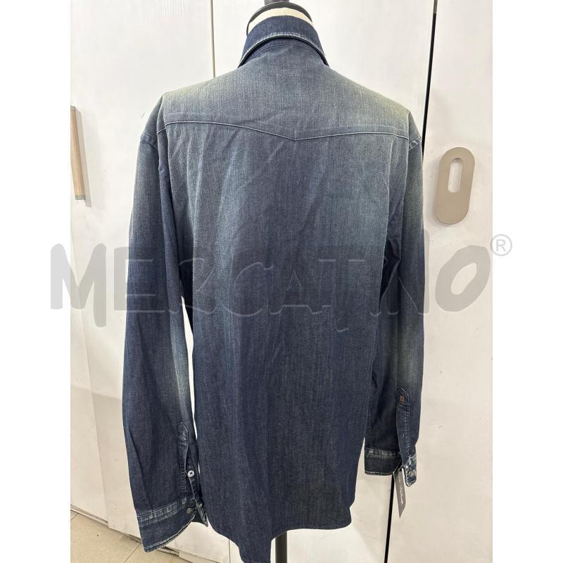 CAMICIA UOMO JEANS SCURO DONDUP REGULAR FIT | Mercatino dell'Usato Benevento 3