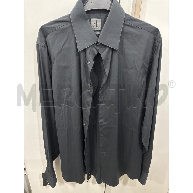CAMICIA UOMO NERA CALVIN KLEIN SLIM FIT | Mercatino dell'Usato Benevento 1