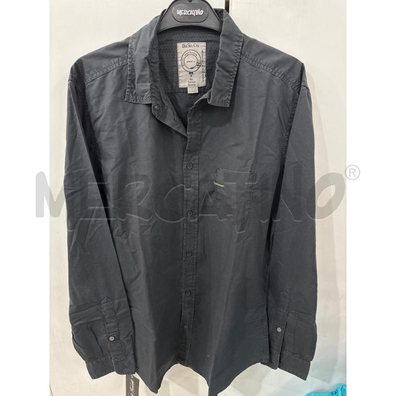 CAMICIA UOMO NERO GRIGIO SCURO DIESEL CO TASCHINO COTONE | Mercatino dell'Usato Benevento 1