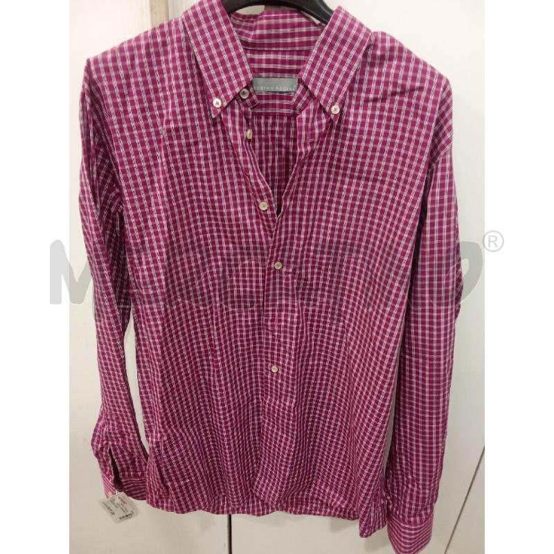 CAMICIA UOMO QUADRETTI FUICSIA VIOLA MASSIMO ACCIAI | Mercatino dell'Usato Benevento 1