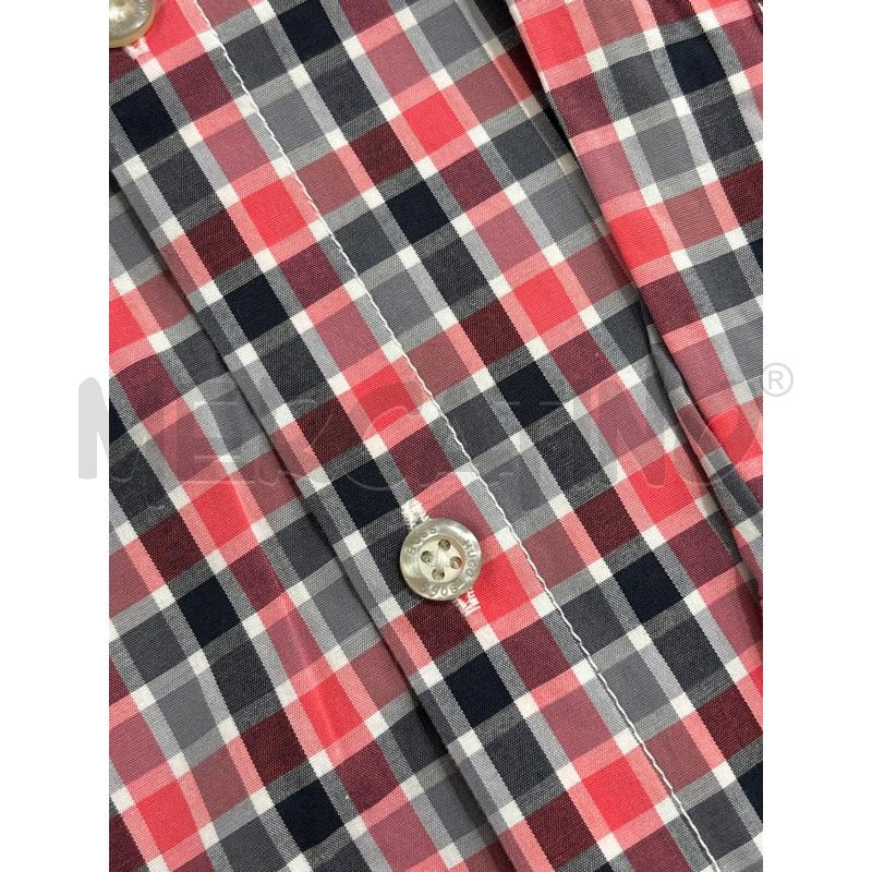 CAMICIA UOMO QUADRETTI ROSSO GRIGIO HUGO BOSS | Mercatino dell'Usato Benevento 5
