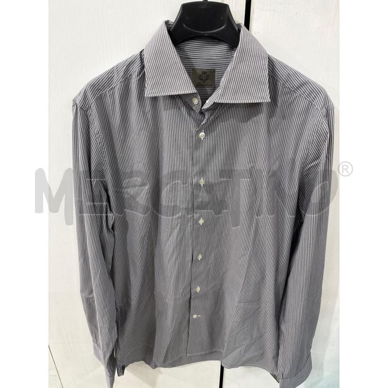 CAMICIA UOMO RIGATA GRIGIO BLU DINO ERRE | Mercatino dell'Usato Benevento 1