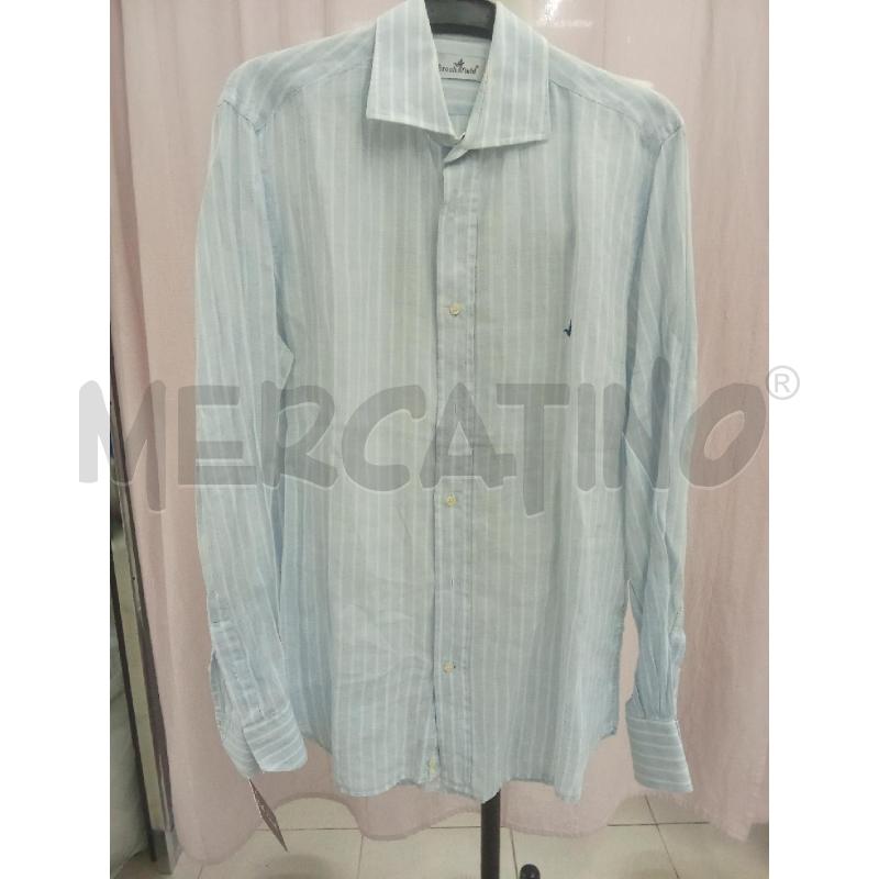 CAMICIA UOMO RIGHE AZZURRE BROOKSFIELD | Mercatino dell'Usato Benevento 1