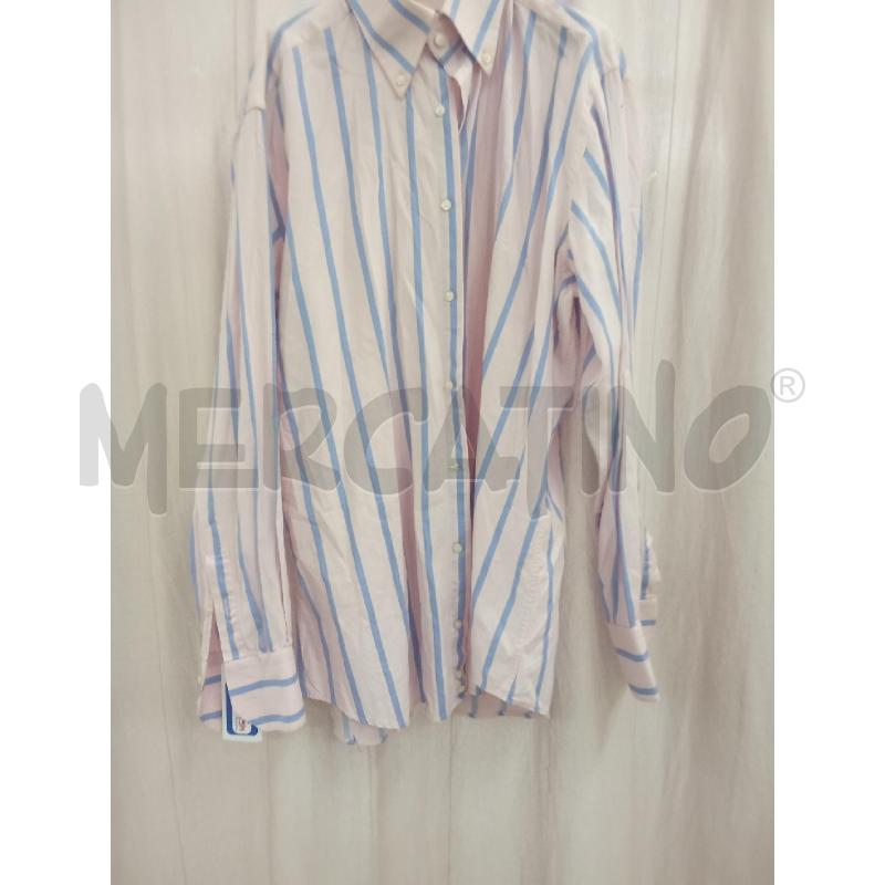 CAMICIA UOMO ROSA RIGHE AZZURRE MASTRI CAMICIAI | Mercatino dell'Usato Benevento 1
