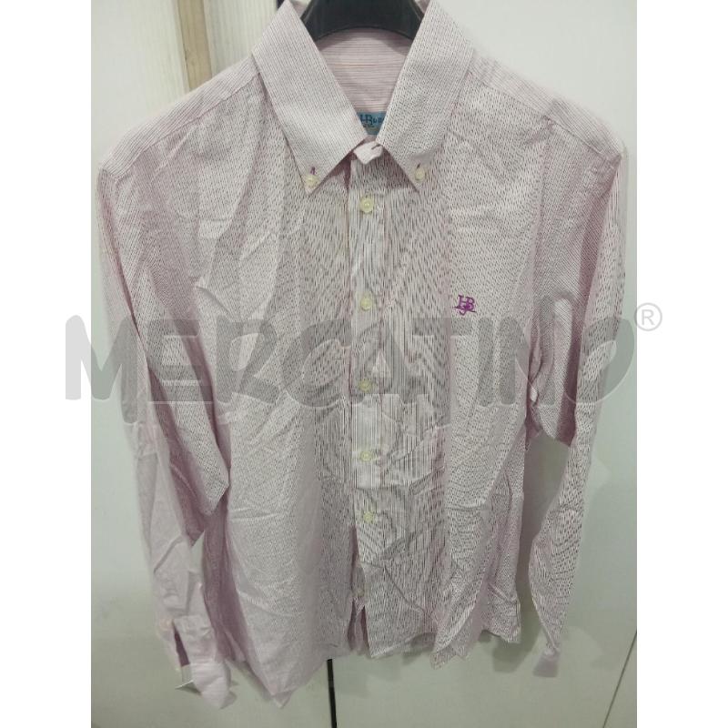 CAMICIA UOMO ROSA RIGHE AZZURRO HARMONT&BLAINE | Mercatino dell'Usato Benevento 1