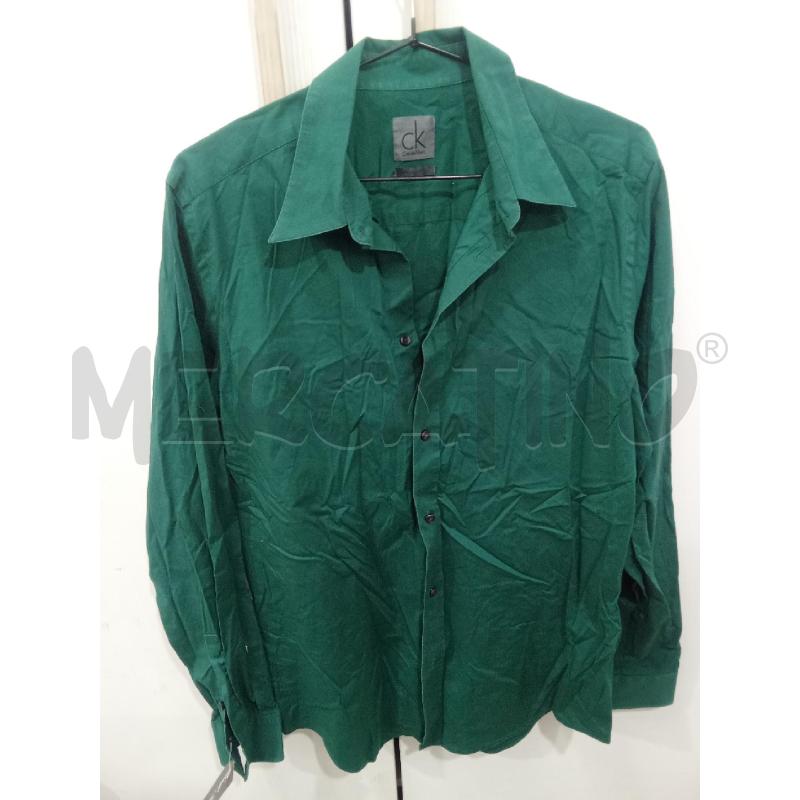 CAMICIA UOMO VERDE CALVIN KLEIN SLIM STRETCH FIT | Mercatino dell'Usato Benevento 1