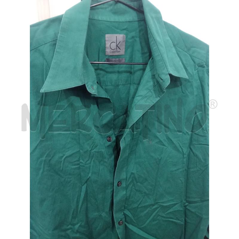 CAMICIA UOMO VERDE CALVIN KLEIN SLIM STRETCH FIT | Mercatino dell'Usato Benevento 2