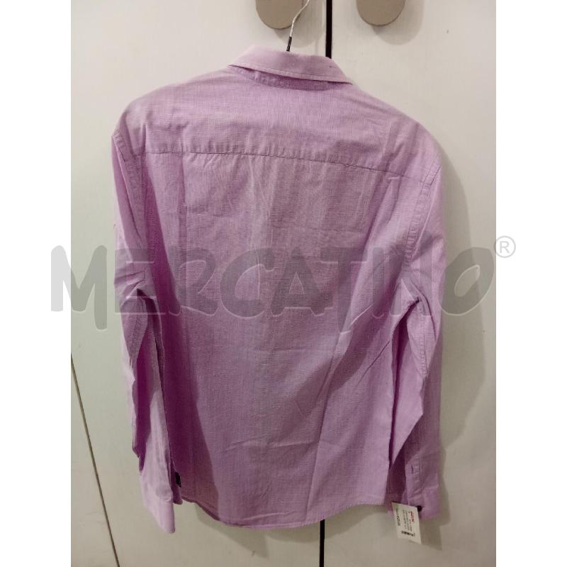 CAMICIA UOMO VIOLA ARMANI COLLEZIONI BOTTONI NERI CON SCRITTA | Mercatino dell'Usato Benevento 2