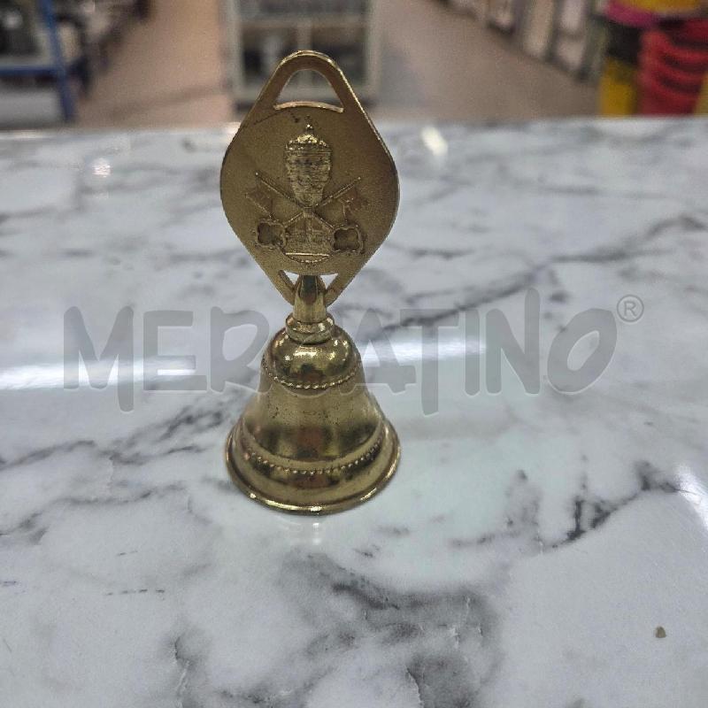 CAMPANELLA ORATA PONTIFICIA FONDERIA MARINELLI STEMMA SPADE INCROCIATE | Mercatino dell'Usato Benevento 1