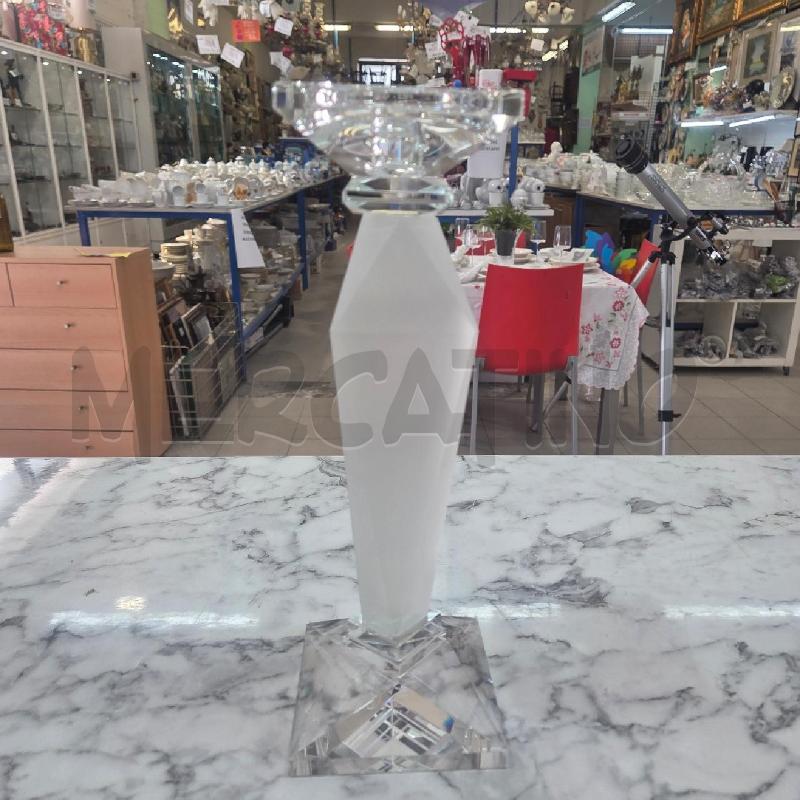 CANDELIERE VETRO EMO H30CM BASE QUADRATA | Mercatino dell'Usato Benevento 1