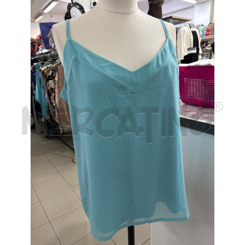 CANOTTA DONNA AZZURRA BRETELLINE MARELLA  | Mercatino dell'Usato Benevento 1