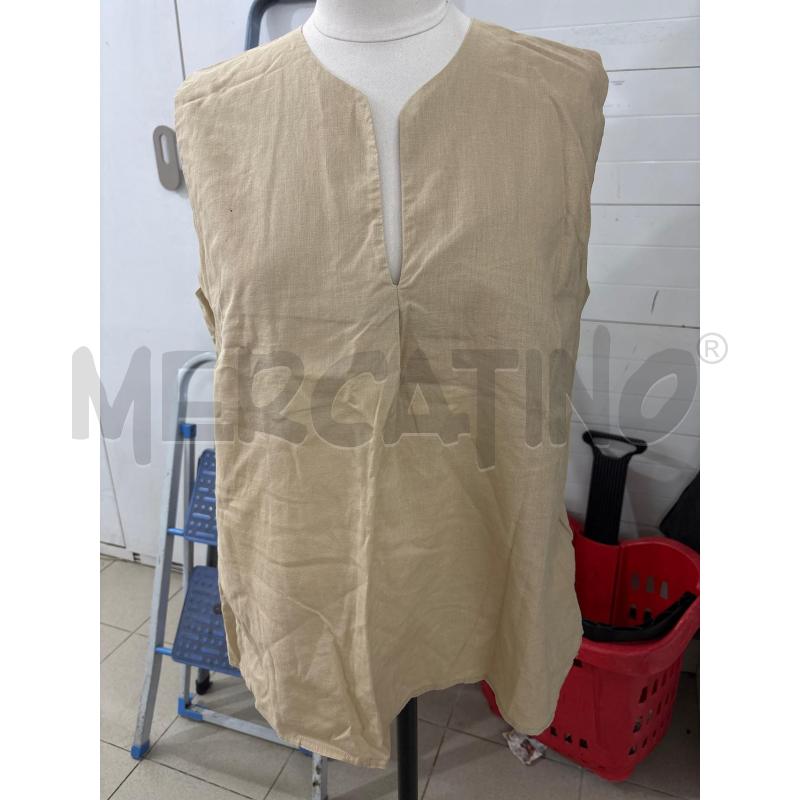 CANOTTA DONNA BEIGE CON SPACCO AL COLLO CAMOMILLA | Mercatino dell'Usato Benevento 1