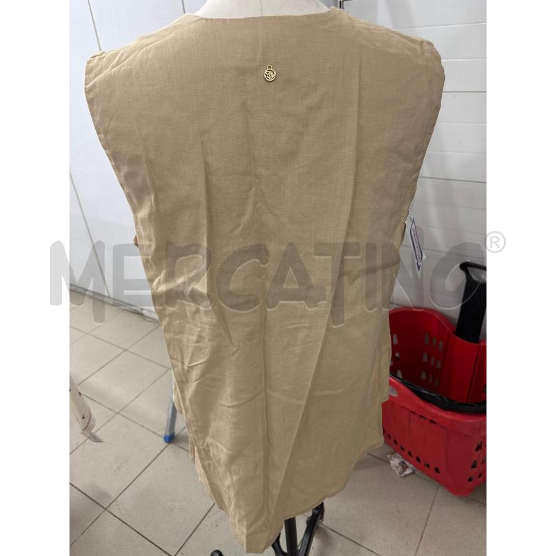 CANOTTA DONNA BEIGE CON SPACCO AL COLLO CAMOMILLA | Mercatino dell'Usato Benevento 2