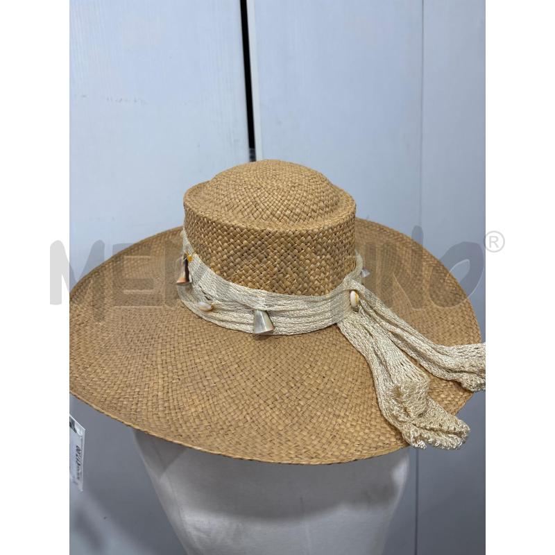 CAPPELLO DONNA 100 PAGLIA INS CONCHIGLIE | Mercatino dell'Usato Benevento 1