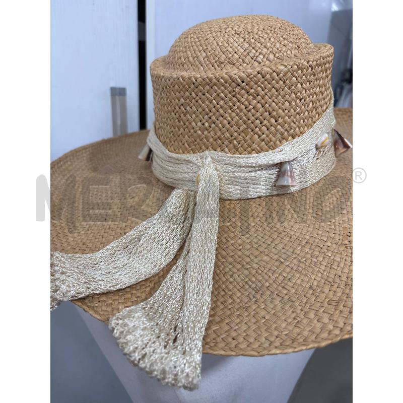 CAPPELLO DONNA 100 PAGLIA INS CONCHIGLIE | Mercatino dell'Usato Benevento 3