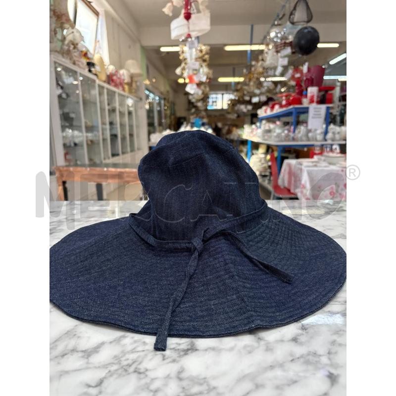 CAPPELLO DONNA JEANS SCURO CON LACCIO GAZEL | Mercatino dell'Usato Benevento 1