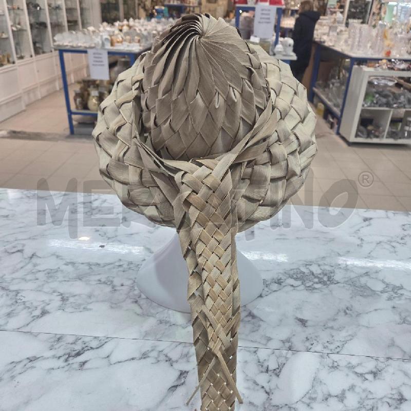 CAPPELLO ESPOSITIVO IN FOGLIA DI PALMA DI COCCO MARRONE | Mercatino dell'Usato Benevento 2