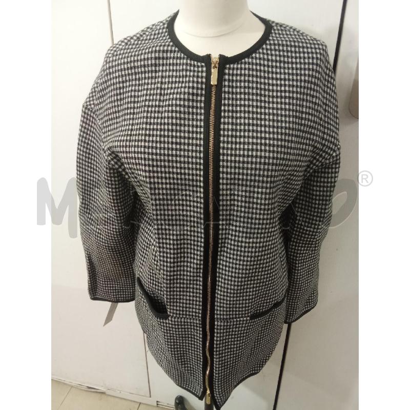 CAPPOTTO DONNA PENNYBLACK BIANCO NERO INTERNO ARANCIONE ZIP CENTRALE | Mercatino dell'Usato Benevento 1
