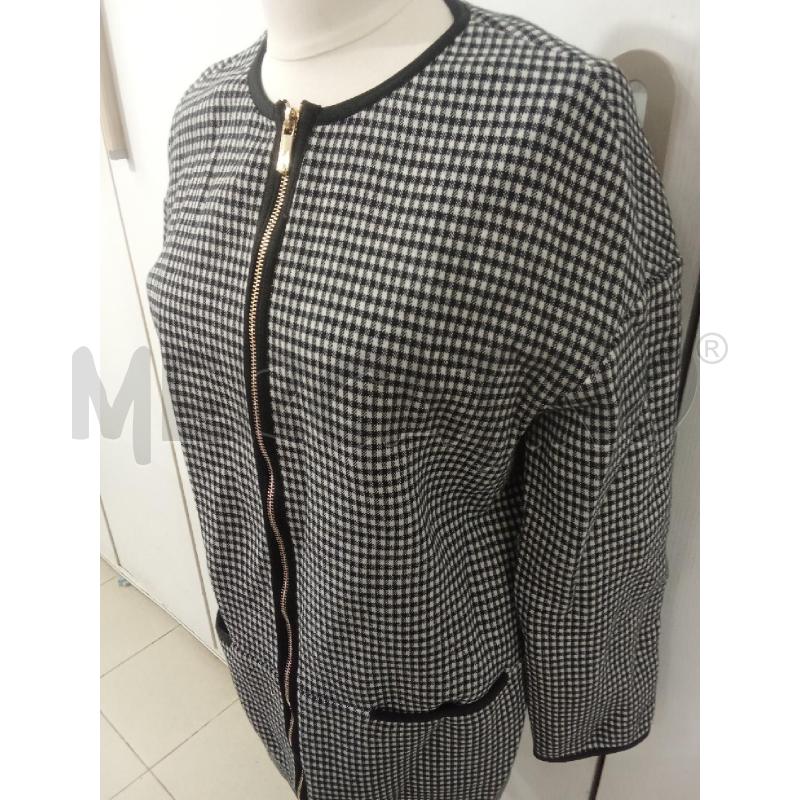 CAPPOTTO DONNA PENNYBLACK BIANCO NERO INTERNO ARANCIONE ZIP CENTRALE | Mercatino dell'Usato Benevento 2