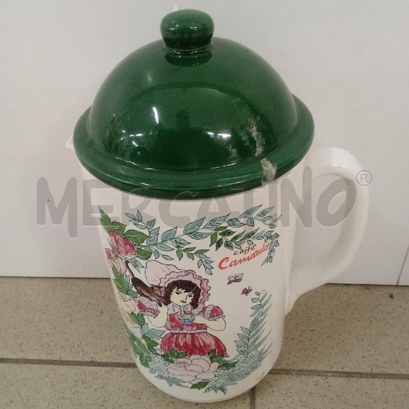 CARAFFA CER VERDE BIANCA CAFFÈ CAMARDO | Mercatino dell'Usato Benevento 1