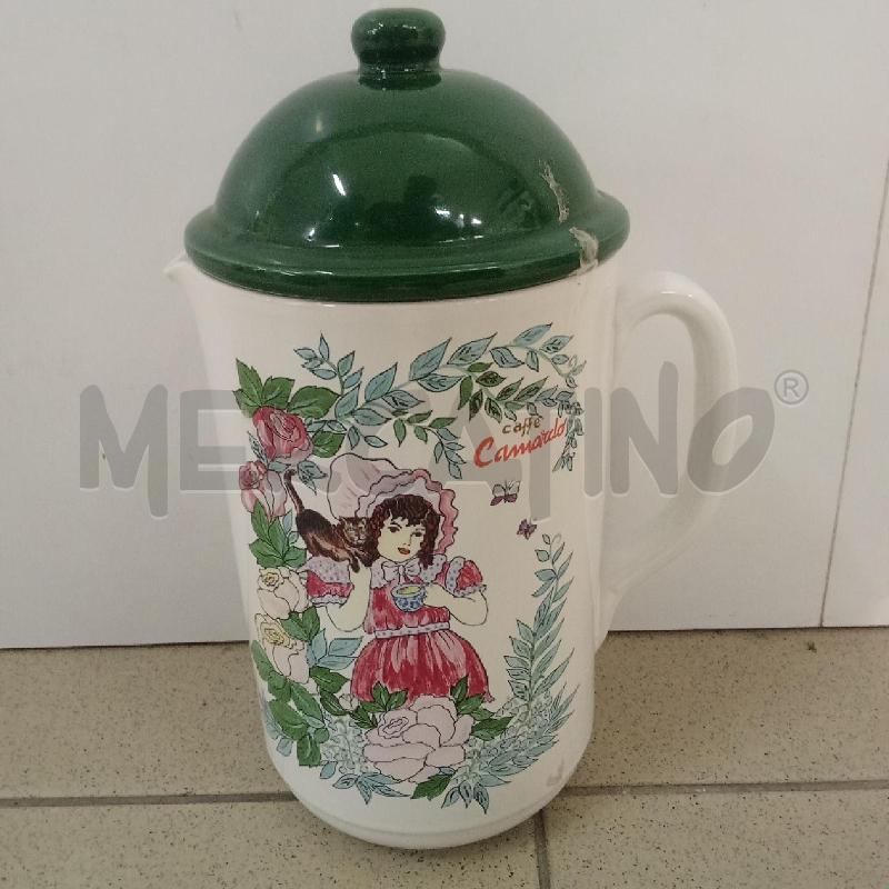 CARAFFA CER VERDE BIANCA CAFFÈ CAMARDO | Mercatino dell'Usato Benevento 3