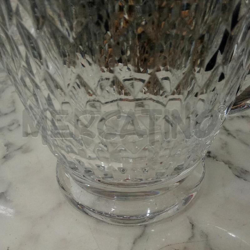 CARAFFA VETRO VILLEROY BOCH MANICO TEXTURE ESAGONALE  | Mercatino dell'Usato Benevento 4