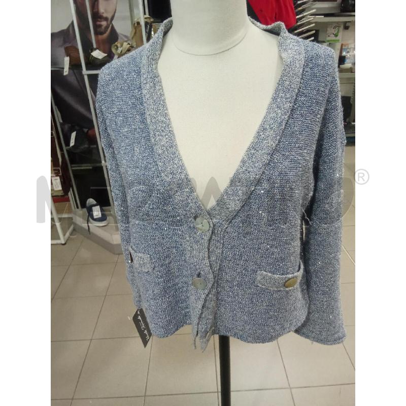 CARDIGAN DONNA AZZURRO LAMINATO MARELLA SPORT | Mercatino dell'Usato Benevento 1