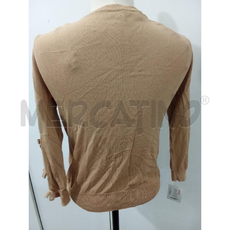 CARDIGAN DONNA CORTE BEIGE CON FIOCCHI MANICA ELISABETTA FRANCHI | Mercatino dell'Usato Benevento 3