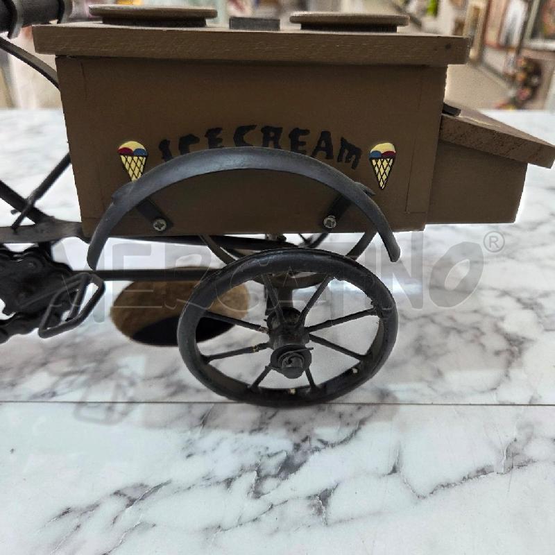 CARRETTO DEI GELATI DA COLLEZIONE METALLO BICICLETTA | Mercatino dell'Usato Benevento 4