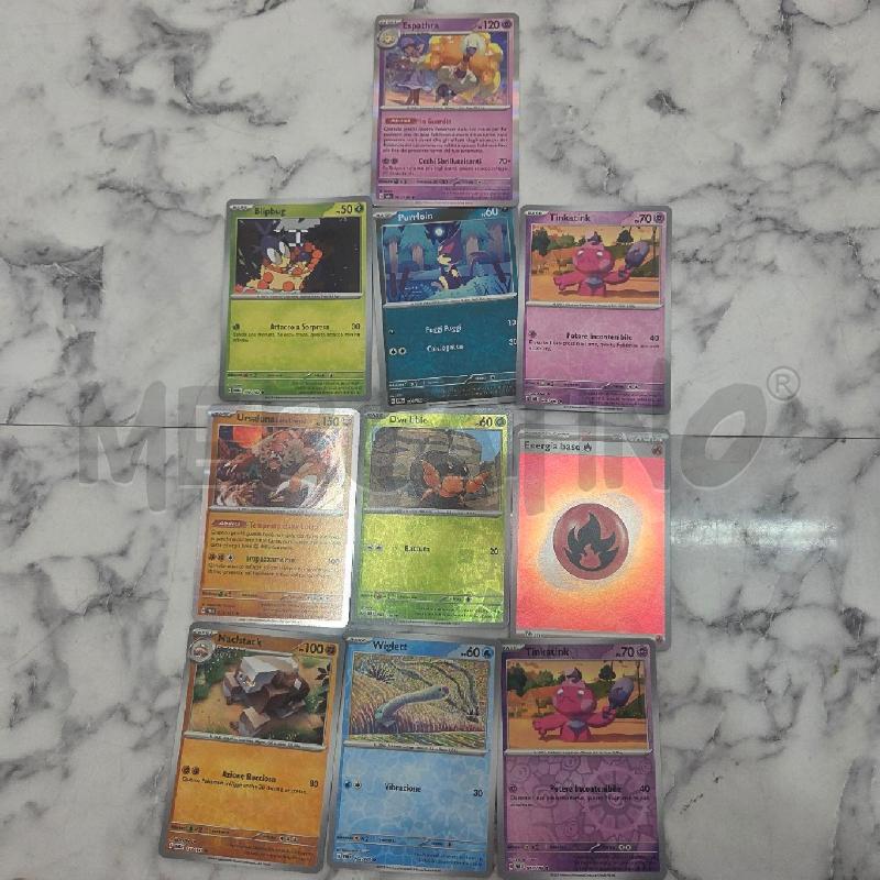CARTE DA GIOCO POKEMON GRUPPO | Mercatino dell'Usato Benevento 1