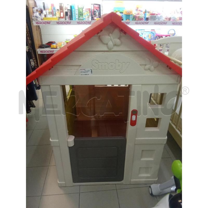 CASA PLASTICA ROSSA VERDE BEIGE SMOBY | Mercatino dell'Usato Benevento 1