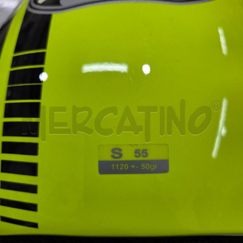 CASCO MOTO VERDE LIME INS RIGHE NERE AIROH HELMET | Mercatino dell'Usato Benevento 3
