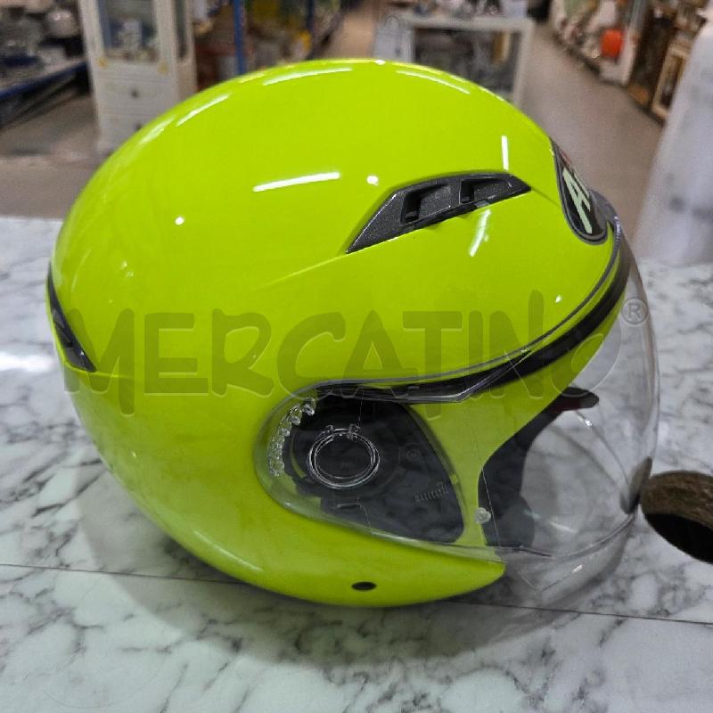 CASCO MOTO VERDE LIME INS RIGHE NERE AIROH HELMET | Mercatino dell'Usato Benevento 4